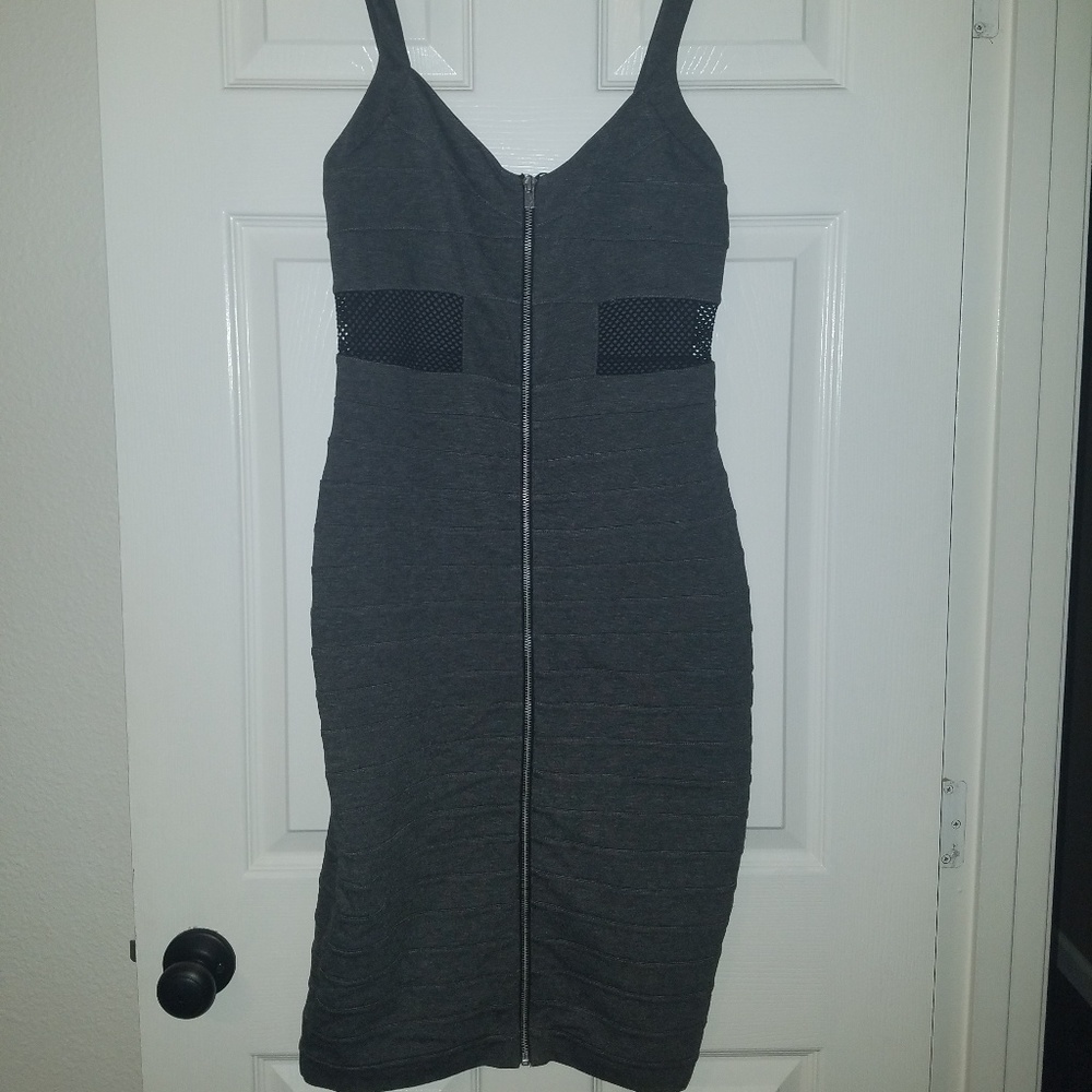 Express, heathered grey dress